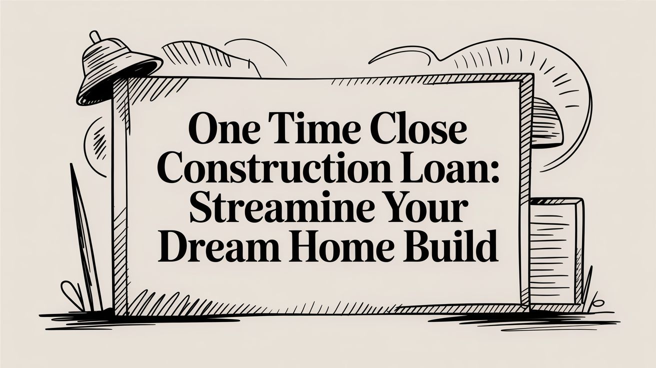 One Time Close Construction Loan: Streamline Your Dream Home Build