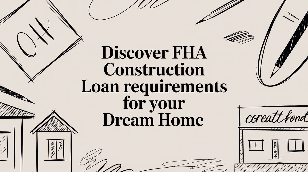 Discover fha construction loan requirements for your dream home